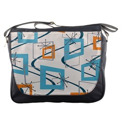 Minimalist Wavy Rectangles Messenger Bag by KayCordingly