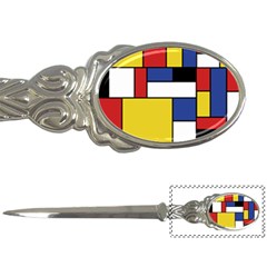 Mondrian Geometric Art Letter Opener by KayCordingly