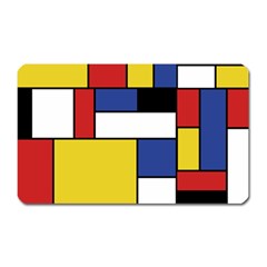 Mondrian Geometric Art Magnet (rectangular) by KayCordingly