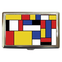 Mondrian Geometric Art Cigarette Money Case by KayCordingly