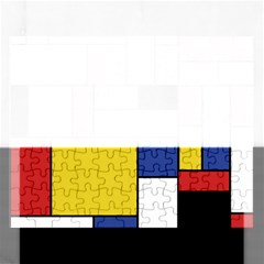 Mondrian Geometric Art Rectangular Jigsaw Puzzl by KayCordingly