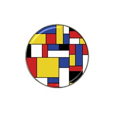 Mondrian Geometric Art Hat Clip Ball Marker (10 Pack) by KayCordingly