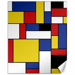 Mondrian Geometric Art Canvas 16  X 20  by KayCordingly