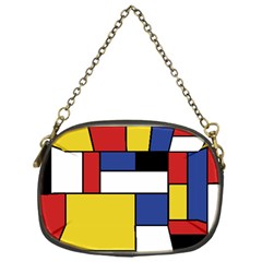 Mondrian Geometric Art Chain Purse (one Side) by KayCordingly