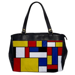 Mondrian Geometric Art Oversize Office Handbag by KayCordingly