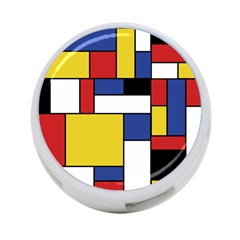 Mondrian Geometric Art 4-port Usb Hub (one Side) by KayCordingly