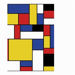 Mondrian Geometric Art Small Garden Flag (two Sides) by KayCordingly