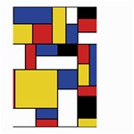 Mondrian Geometric Art Small Garden Flag (Two Sides) Front