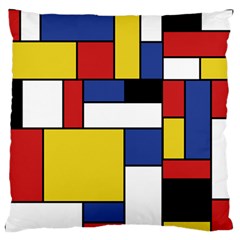 Mondrian Geometric Art Standard Flano Cushion Case (one Side) by KayCordingly