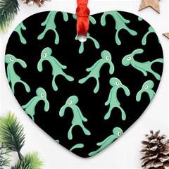 Bold And Brash Pattern Ornament (heart) by Valentinaart