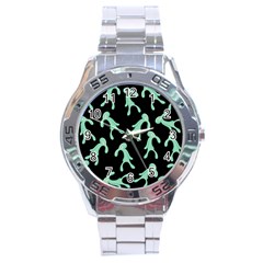 Bold And Brash Pattern Stainless Steel Analogue Watch by Valentinaart