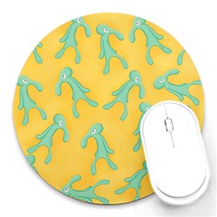 Bold And Brash Pattern Round Mousepads by Valentinaart