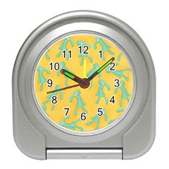 Bold And Brash Pattern Travel Alarm Clock by Valentinaart