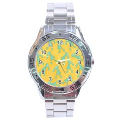 Bold And Brash Pattern Stainless Steel Analogue Watch by Valentinaart