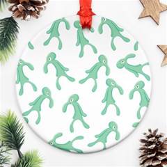 Bold And Brash Pattern Ornament (round) by Valentinaart