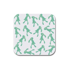 Bold And Brash Pattern Rubber Square Coaster (4 Pack)  by Valentinaart