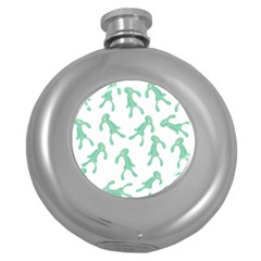 Bold And Brash Pattern Round Hip Flask (5 Oz) by Valentinaart