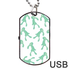 Bold And Brash Pattern Dog Tag Usb Flash (two Sides) by Valentinaart