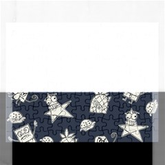 Doodle Bob Pattern Rectangular Jigsaw Puzzl