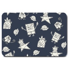 Doodle Bob Pattern Large Doormat 