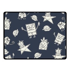 Doodle Bob Pattern Fleece Blanket (Small)