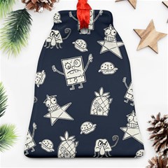 Doodle Bob Pattern Bell Ornament (Two Sides)