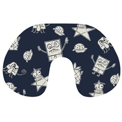 Doodle Bob Pattern Travel Neck Pillows