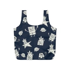 Doodle Bob Pattern Full Print Recycle Bag (S)