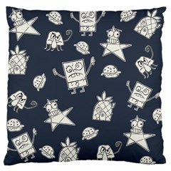 Doodle Bob Pattern Standard Flano Cushion Case (One Side)