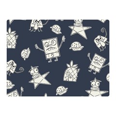 Doodle Bob Pattern Double Sided Flano Blanket (Mini) 