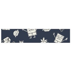 Doodle Bob Pattern Small Flano Scarf