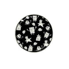 Doodle Bob Pattern Hat Clip Ball Marker (4 Pack) by Valentinaart