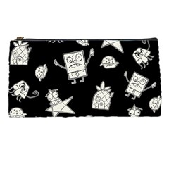 Doodle Bob Pattern Pencil Cases by Valentinaart