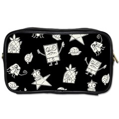 Doodle Bob Pattern Toiletries Bag (two Sides) by Valentinaart