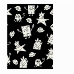 Doodle Bob Pattern Large Garden Flag (two Sides) by Valentinaart