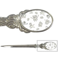 Doodle Bob Pattern Letter Opener by Valentinaart