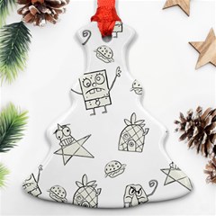 Doodle Bob Pattern Ornament (christmas Tree) 