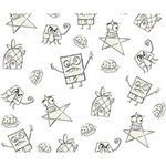 Doodle Bob Pattern Deluxe Canvas 14  x 11  (Stretched) 14  x 11  x 1.5  Stretched Canvas