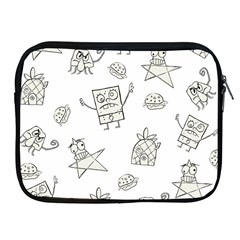 Doodle Bob Pattern Apple Ipad 2/3/4 Zipper Cases by Valentinaart