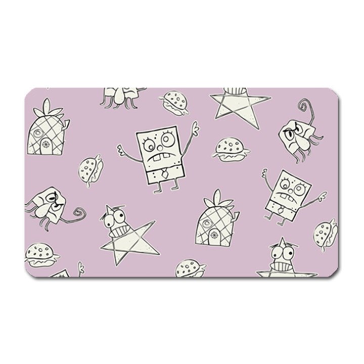 Doodle Bob Pattern Magnet (Rectangular)