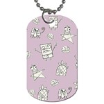 Doodle Bob Pattern Dog Tag (One Side) Front