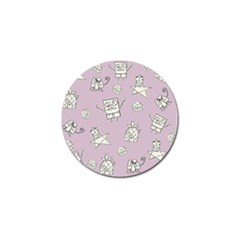 Doodle Bob Pattern Golf Ball Marker (4 Pack) by Valentinaart