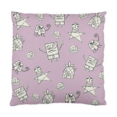 Doodle Bob Pattern Standard Cushion Case (two Sides) by Valentinaart