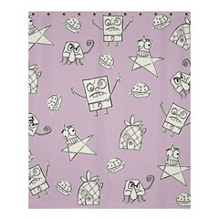 Doodle Bob Pattern Shower Curtain 60  X 72  (medium) 