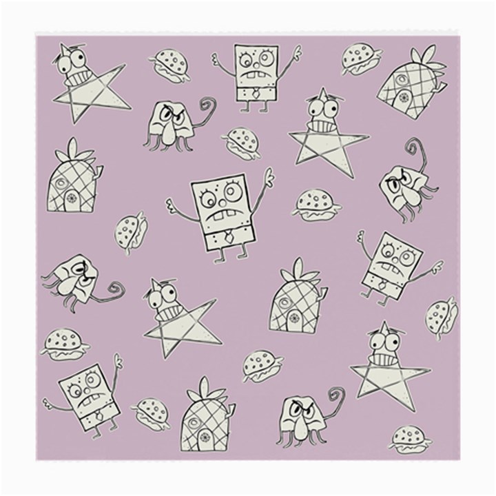 Doodle Bob Pattern Medium Glasses Cloth