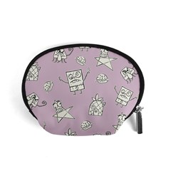 Doodle Bob Pattern Accessory Pouch (small) by Valentinaart