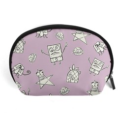 Doodle Bob Pattern Accessory Pouch (large) by Valentinaart