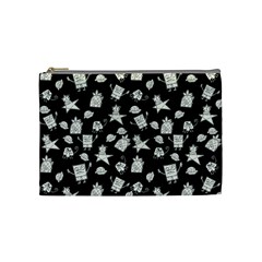 Doodle Bob Pattern Cosmetic Bag (medium) by Valentinaart