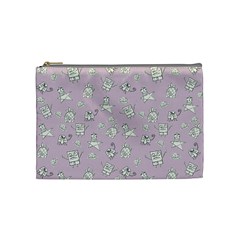 Doodle Bob Pattern Cosmetic Bag (medium) by Valentinaart