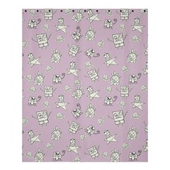 Doodle Bob Pattern Shower Curtain 60  X 72  (medium) 